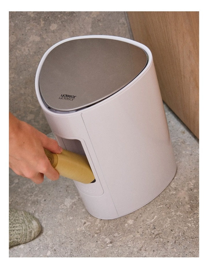 EasyStore 5L Bathroom Bin Gloss White