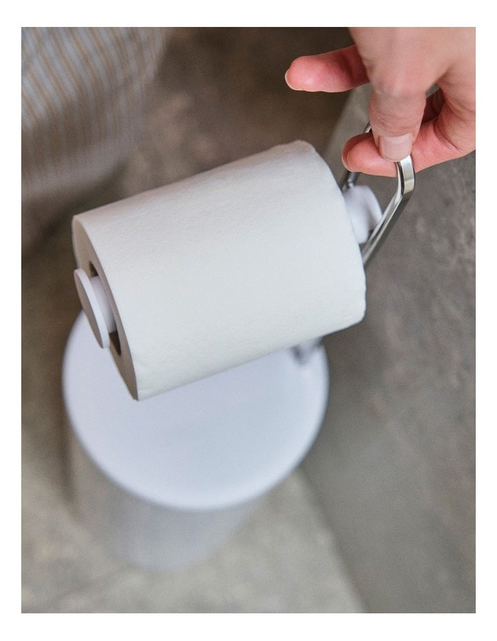 Roll Storage with Holder White