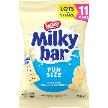 Milkybar White Choc Mini Bars Sharepack 11 pack