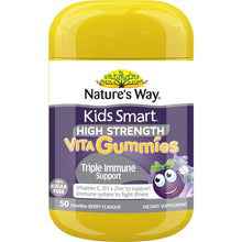 Natures Way Kids Smart High Strength Vita Gummies Triple Immune Support 50 Pack