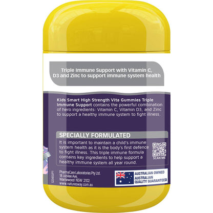 Natures Way Kids Smart High Strength Vita Gummies Triple Immune Support 50 Pack