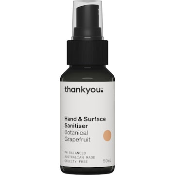 Thankyou. Hand & Surface Sanitiser Botanical Grapefruit Spray 50mL
