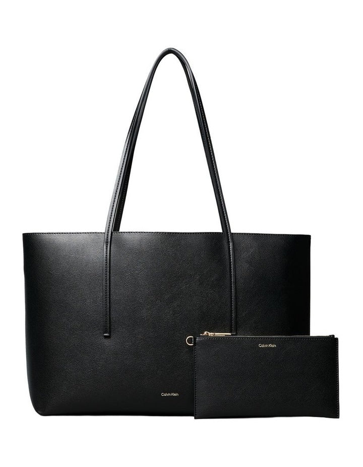 Foil Logo Tote Bag in Black