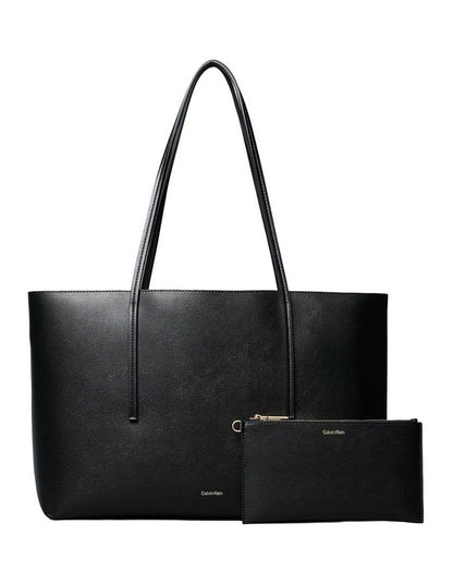 Foil Logo Tote Bag in Black