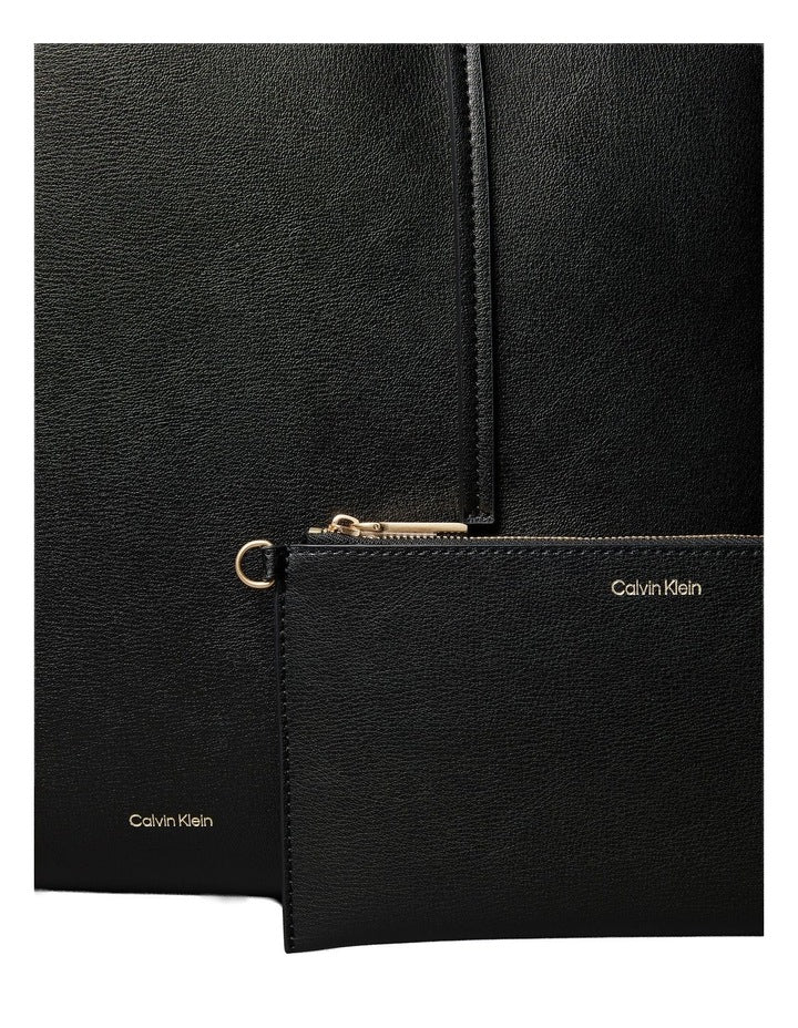 Foil Logo Tote Bag in Black