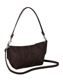 Woven Shoulder Bag in Brown