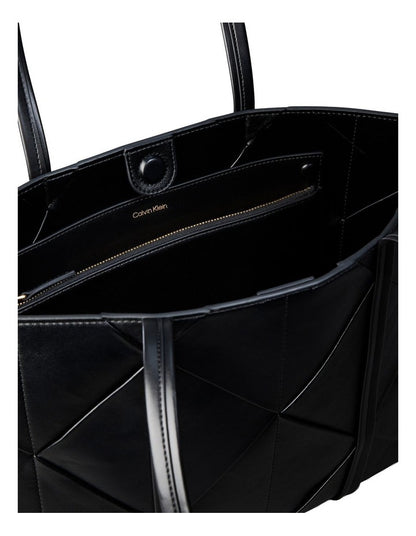 Woven Tote Bag in Black