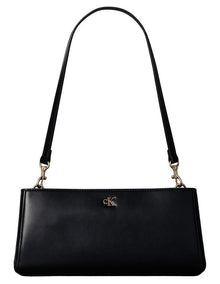 Elongated Shoulder Bag in Black