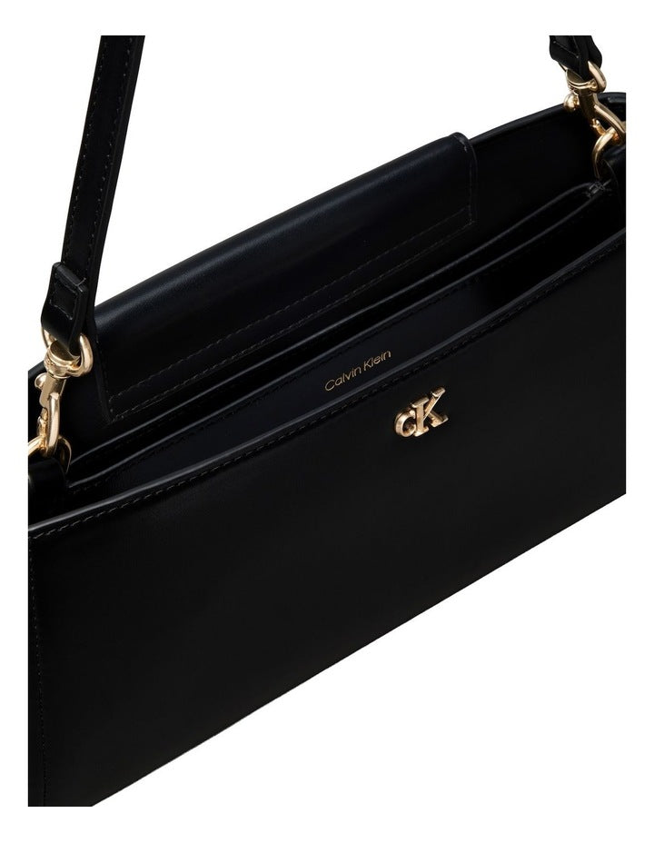 Elongated Shoulder Bag in Black