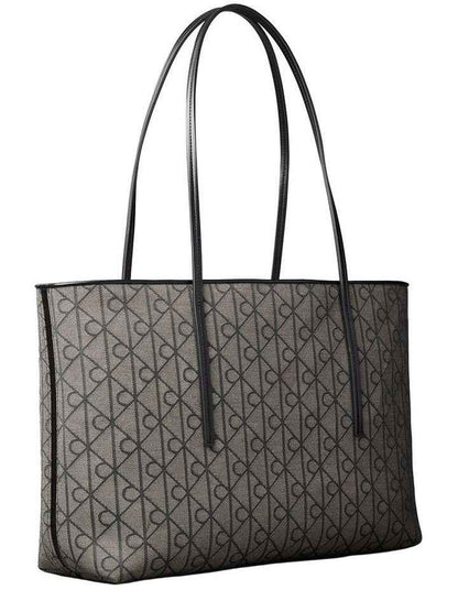 Emblem Aop Tote Bag in Grey