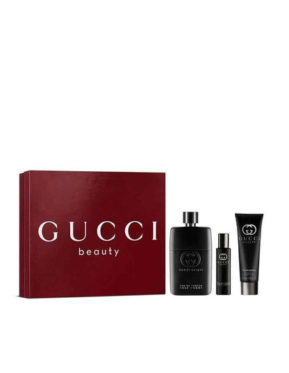 Guilty Pour Homme Eau de Parfum for Men and Shower Gel Trio Gift Set