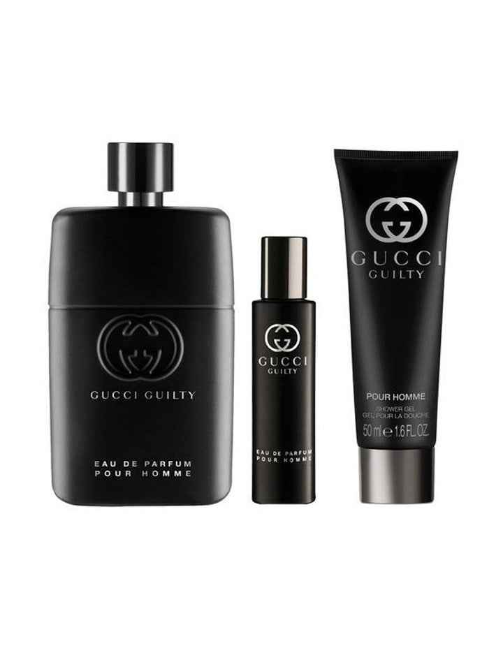 Guilty Pour Homme Eau de Parfum for Men and Shower Gel Trio Gift Set