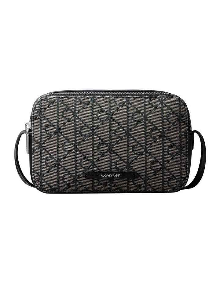 Emblem Aop Crossbody Bag in Black