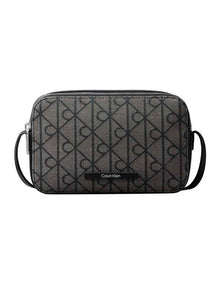 Emblem Aop Crossbody Bag in Black