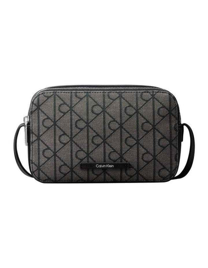 Emblem Aop Crossbody Bag in Black