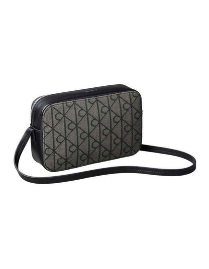 Emblem Aop Crossbody Bag in Black