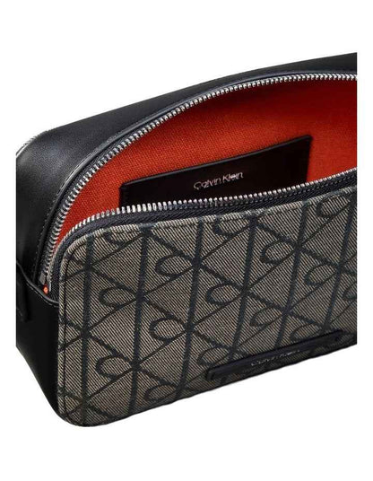 Emblem Aop Crossbody Bag in Black