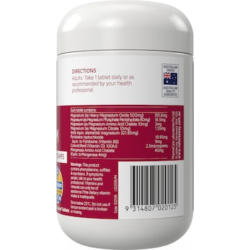 Nature's Way Magnesium Tablets 150 pack