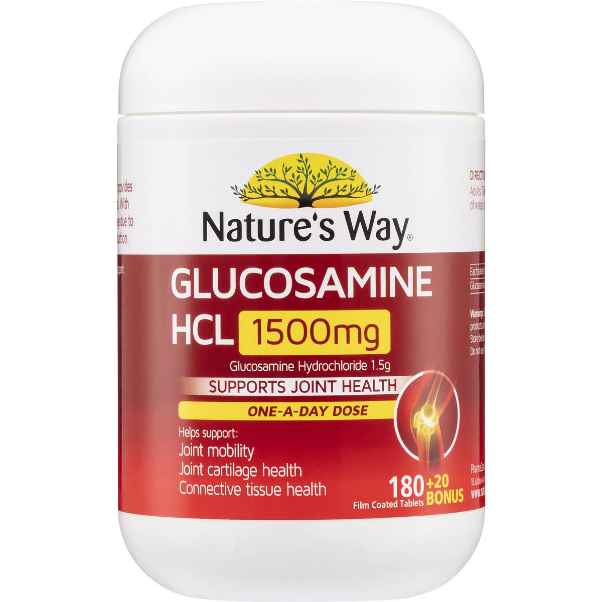 Nature's Way Glucosamine Tablets 1500Mg 180 pack