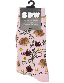 2 Pack Patterned Crew Socks in Blush/Ivory