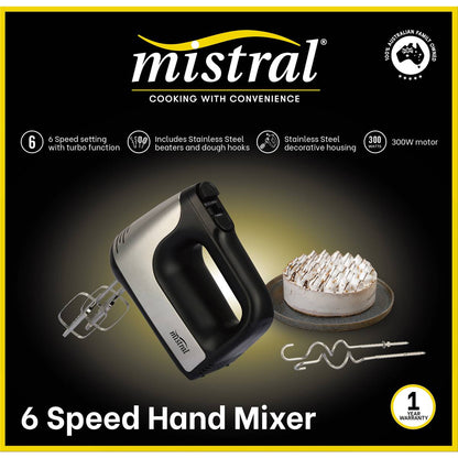 Mistral 6 Speed Hand Mixer Each