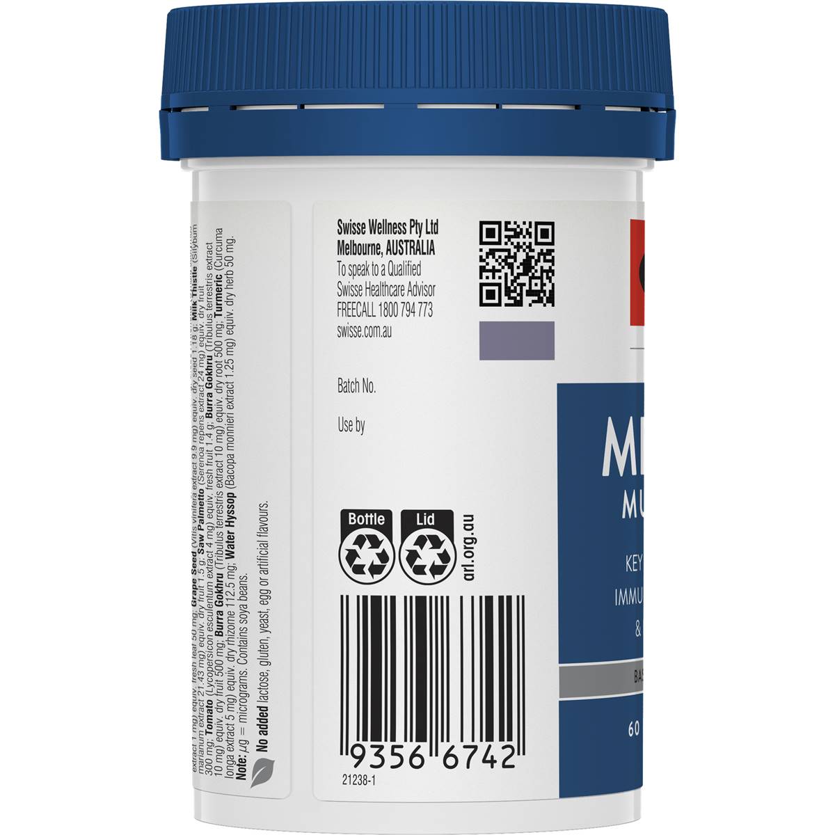 Swisse Ultivite Men's 50+ Multivitamin Tablets 60 pack