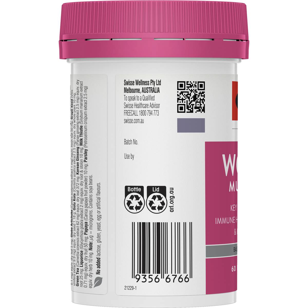 Swisse Ultivite Women's Multivitamin Tablets 60 pack