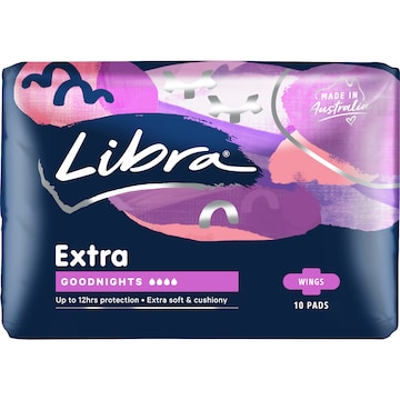 Libra Goodnights Pads 10 pack