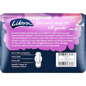 Libra Goodnights Pads 10 pack