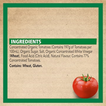 Heinz Tomato Ketchup Squeezy Bottle Organic 500mL