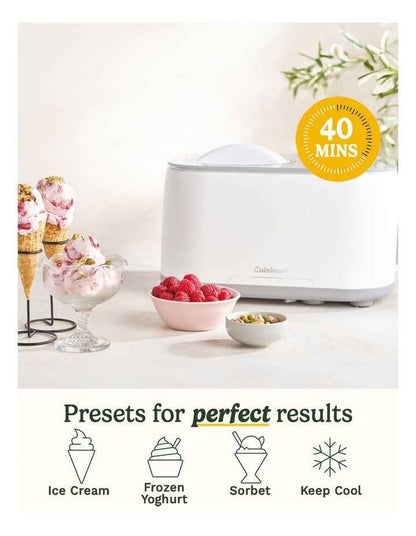 Freeze Ease Ice Cream Maker in White ICE-90XA