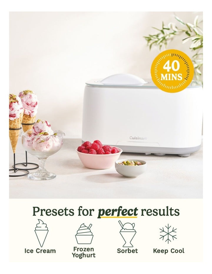 Freeze Ease Ice Cream Maker in White ICE-90XA