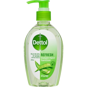 Dettol Liquid Antibacterial Instant Hand Sanitiser Refresh 200mL