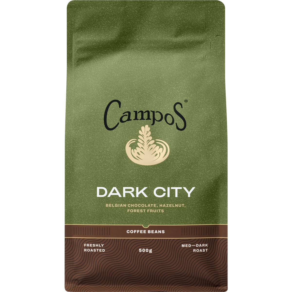Campos Dark City Coffee Beans Balanced & Hearty Blend 500g