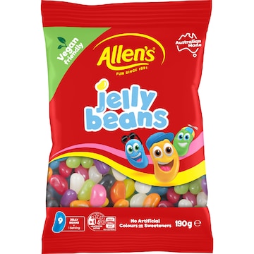 Allen's Jelly Beans Lollies Bag 190g