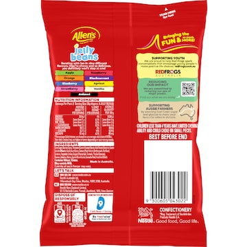 Allen's Jelly Beans Lollies Bag 190g