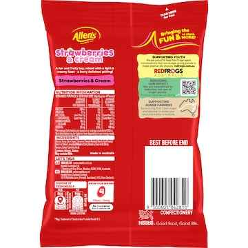 Allen's Strawberry & Cream Lollies Bag 190g