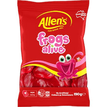 Allen's Frogs Alive Lollies Bag 190g