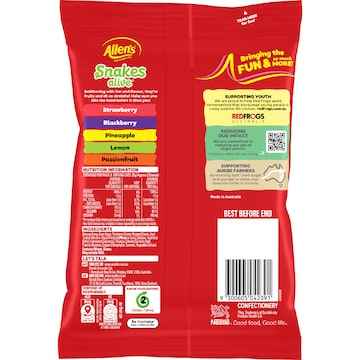 Allen's Snakes Alive Lollies Bag 200g