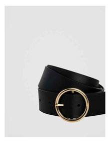 Naomi Leather Belt in Black
