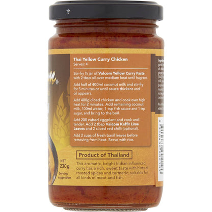 Valcom Paste Yellow Curry 230g