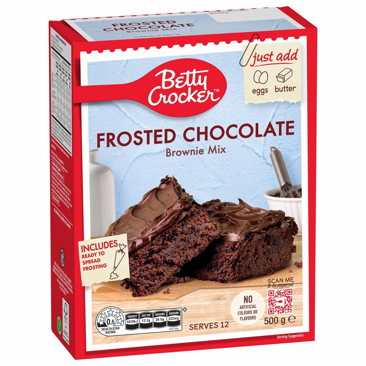 Betty Crocker Frosted Chocolate Brownie Mix 500g