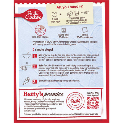 Betty Crocker Frosted Chocolate Brownie Mix 500g