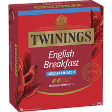Twinings English Breakfast Tea Bags Decaffeinated 80 Pack