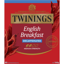 Twinings English Breakfast Tea Bags Decaffeinated 80 Pack