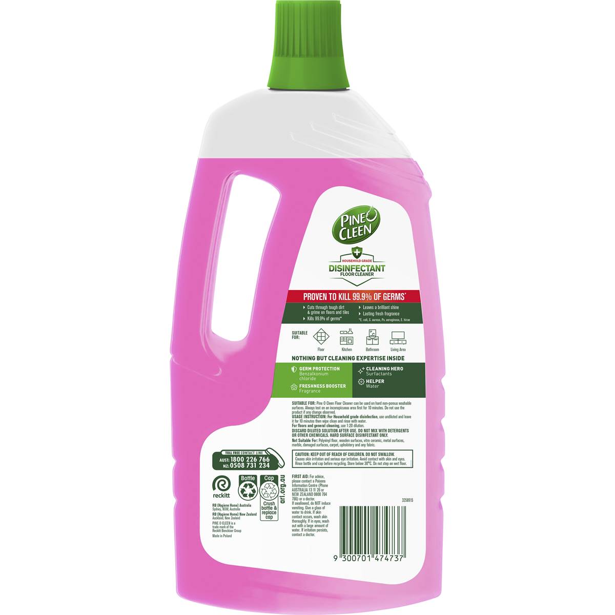 Pine O Cleen Pomegranate Floor Disinfectant Liquid 1.5l