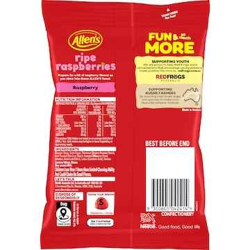 Allen's Ripe Raspberries Lollies Bag 190g