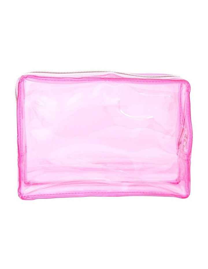 Clear Beauty Bag Medium in Pink