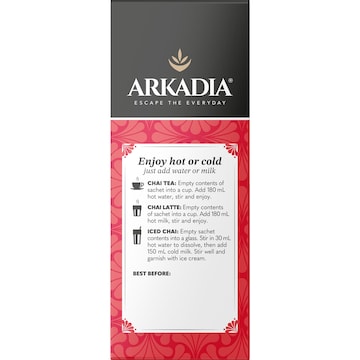 Arkadia Chai Tea Extra Spice 8 pack