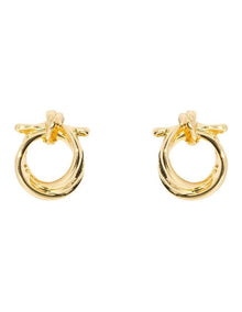 Circle Knot Earrings in Gold